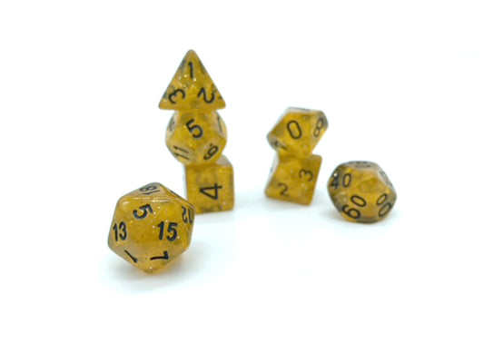 Magic Forge Dice - Gold Translucent with Black Numbers